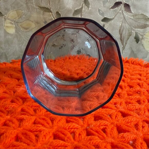 Vintage Anchor Hocking Light Blue Essex Pattern Short Tumblers Set of 3. - Picture 5 of 16